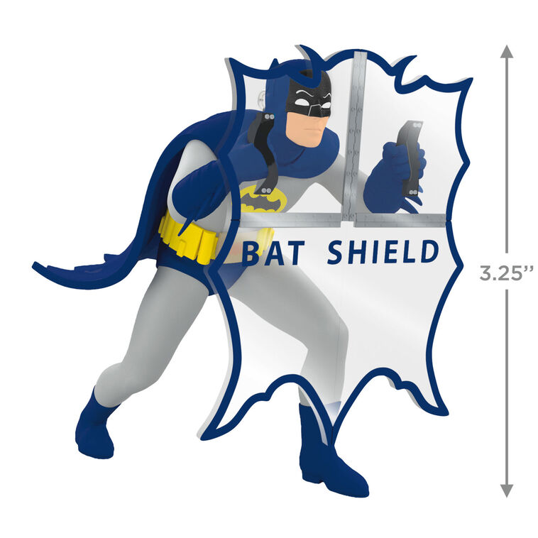 Batman With Bat-Shield Keepsake Ornament measurement image number 3