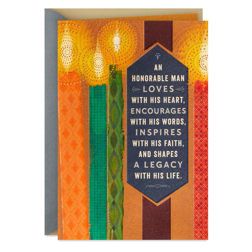 An Honorable Man Religious Birthday Card for Him, 