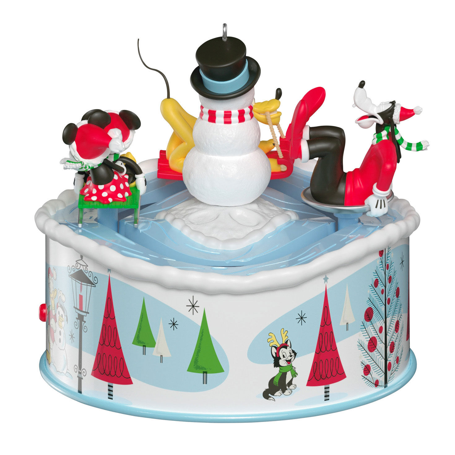 Mickey and Friends Sledding Keepsake Ornament Back image number 6