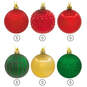 30-Piece Red, Green, Gold Shatterproof Christmas Ornaments Set, , large image number 4