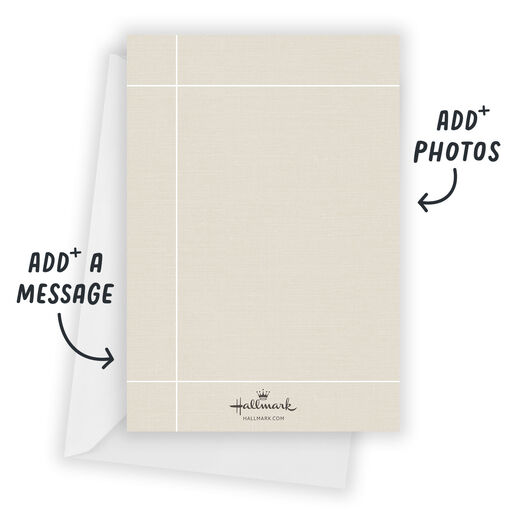 Elegant Merry Flat Christmas Photo Card, 