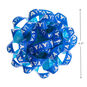 4.6" Blue "Yay!"/Aqua Recyclable Gift Bow, Blue Yay! Aqua, large image number 2