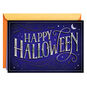 Elegant Blue and Silver Halloween Card Card Front image number 1