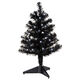 Miniature Black Pre-Lit Christmas Tree, 18.75"