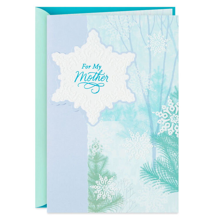 I Love You With All My Heart Christmas Card for Mother