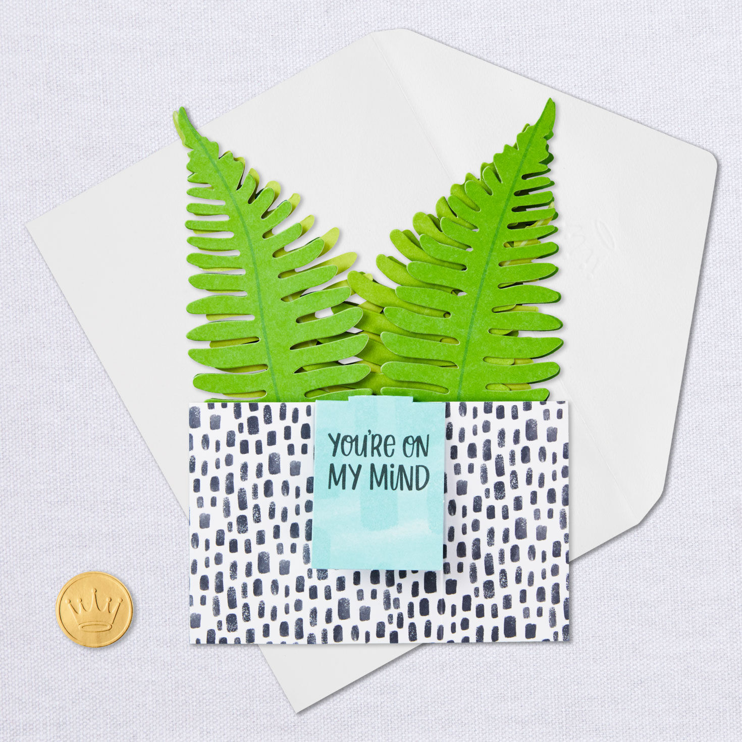 Fern Rooting for You 3D Pop-Up Thinking of You Card for only USD 6.99 | Hallmark