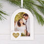 Wedding Photo Frame Christmas Ornament hanging on tree image number 2