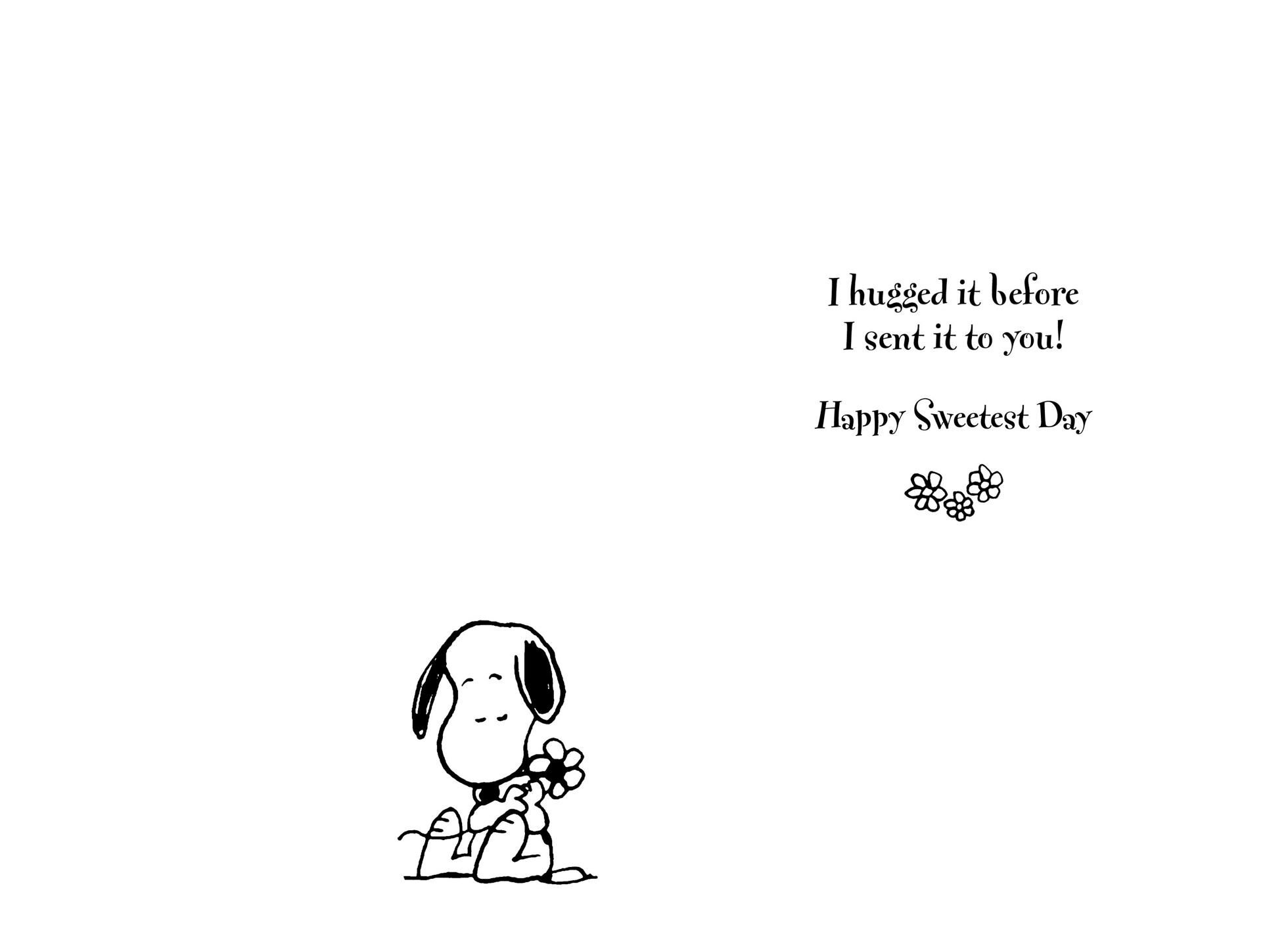 Hugs in the Mail Peanuts® Snoopy Sweetest Day Card