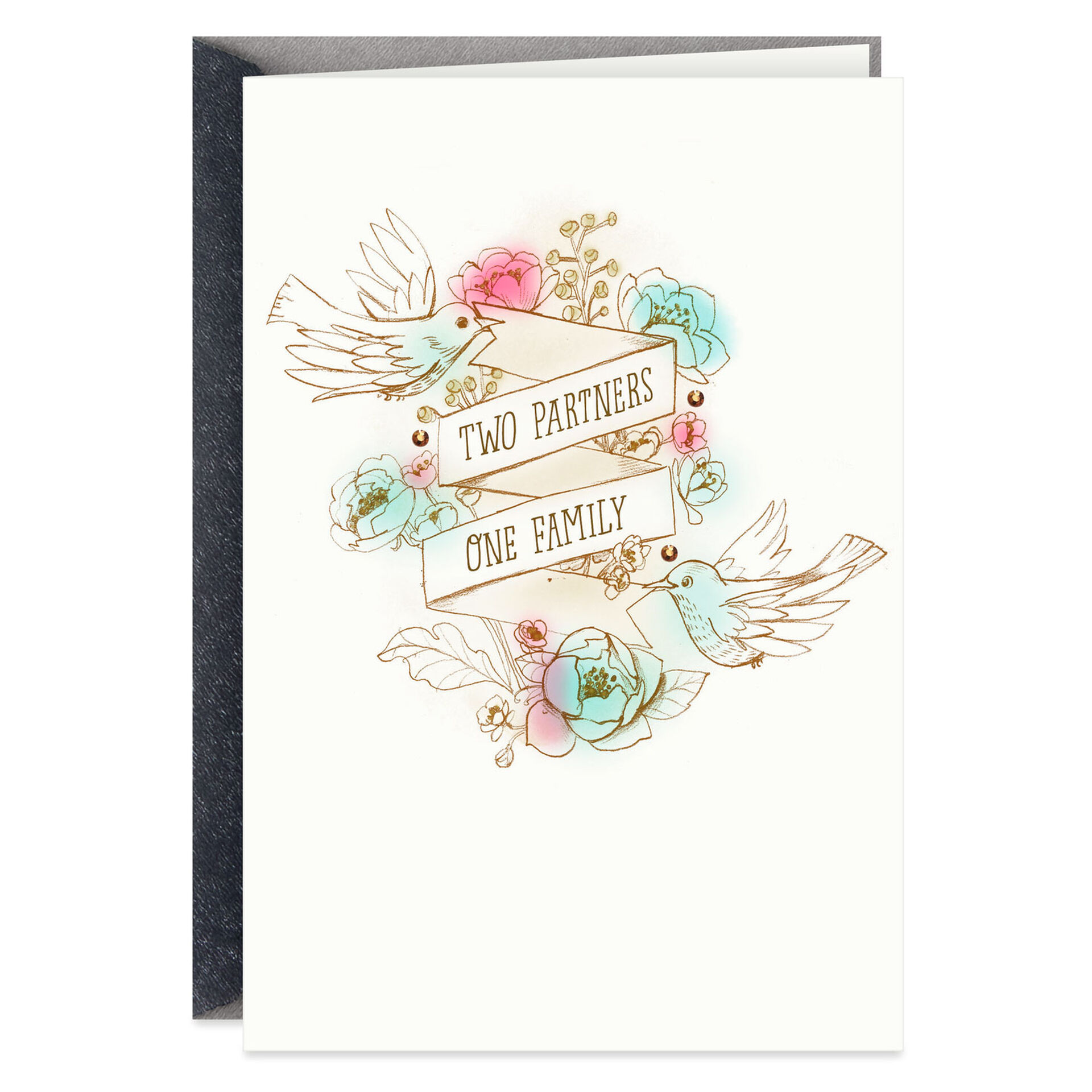 Two Partners One Family Wedding Card Greeting Cards Hallmark