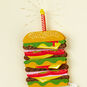 Cheeseburger With Candle Birthday Card Card Front Detail image number 4