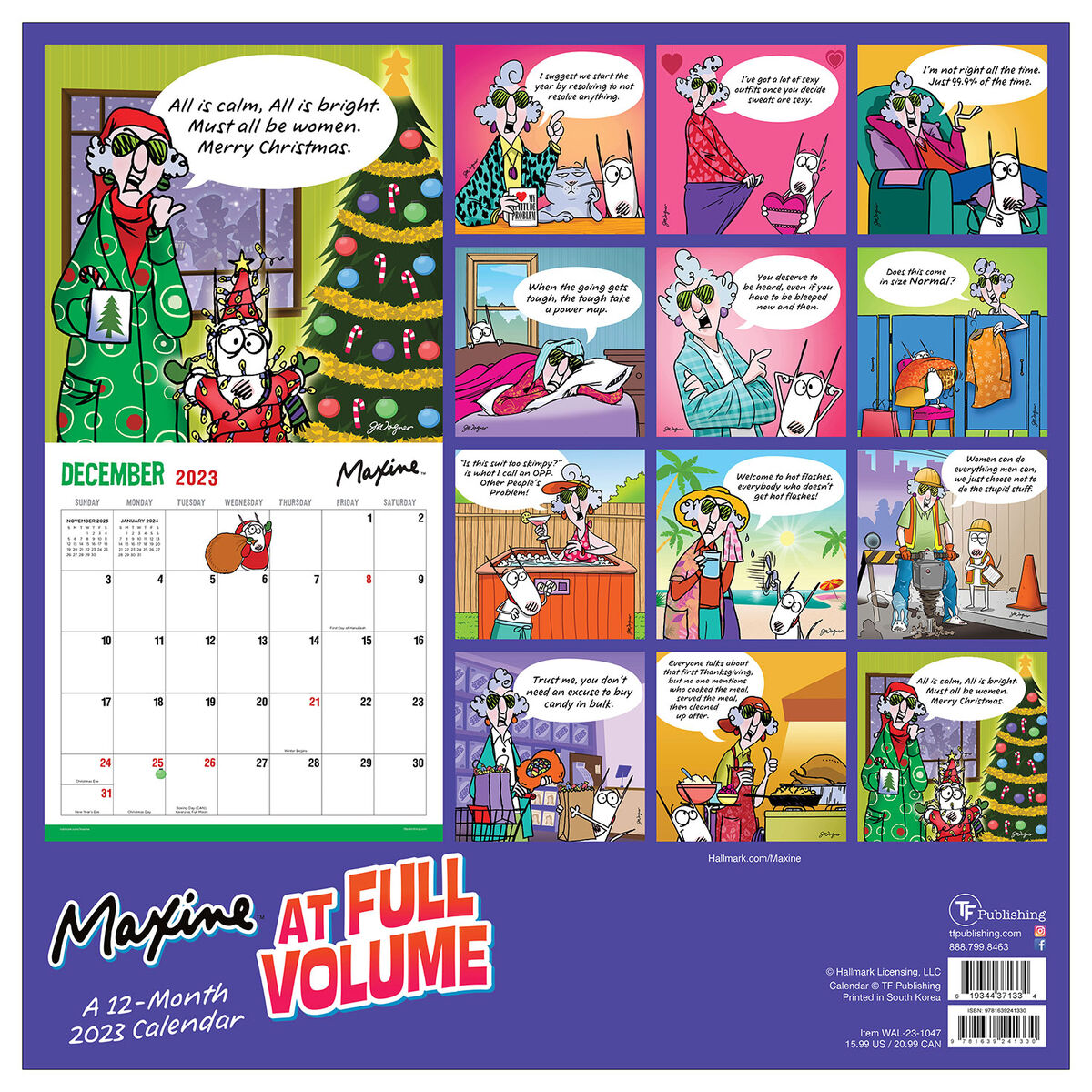 Maxine Wall Calendar 2023 Printable Word Searches