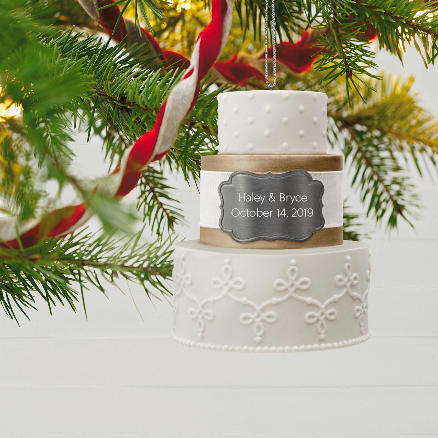 wedding christmas ornament