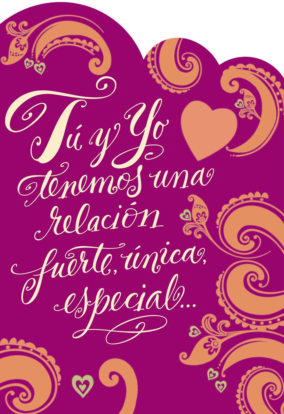 Our Love Is Strong and Special Spanish-Language Love Card