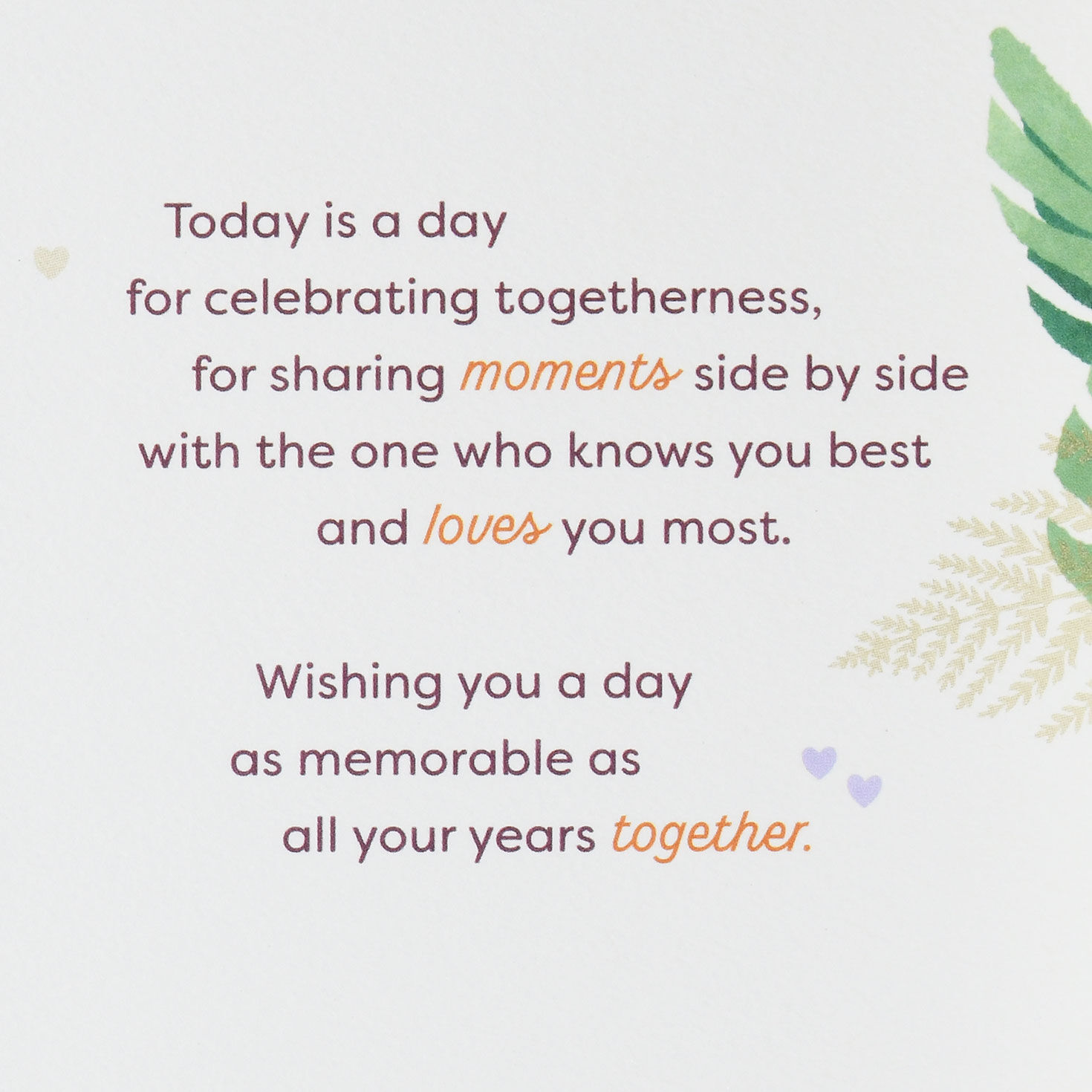 A Day for Celebrating Anniversary Card for Parents, , large image number 2