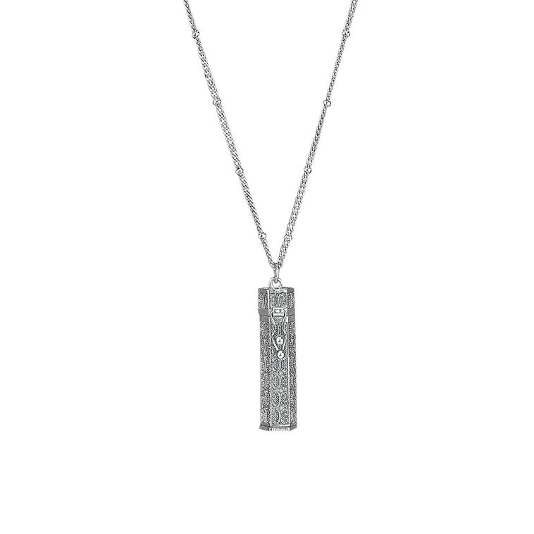 Alexa's Angels But First, Pray Silver Pendant Necklace