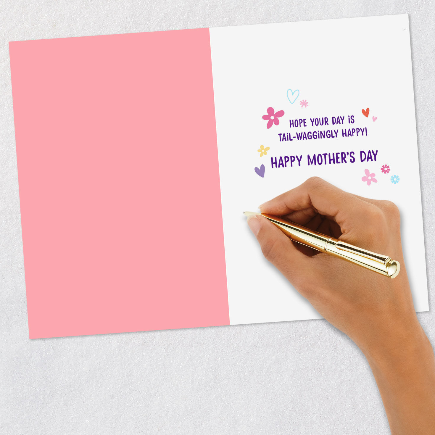 Corgi and Flowers Mother's Day Card Signing card image number 6