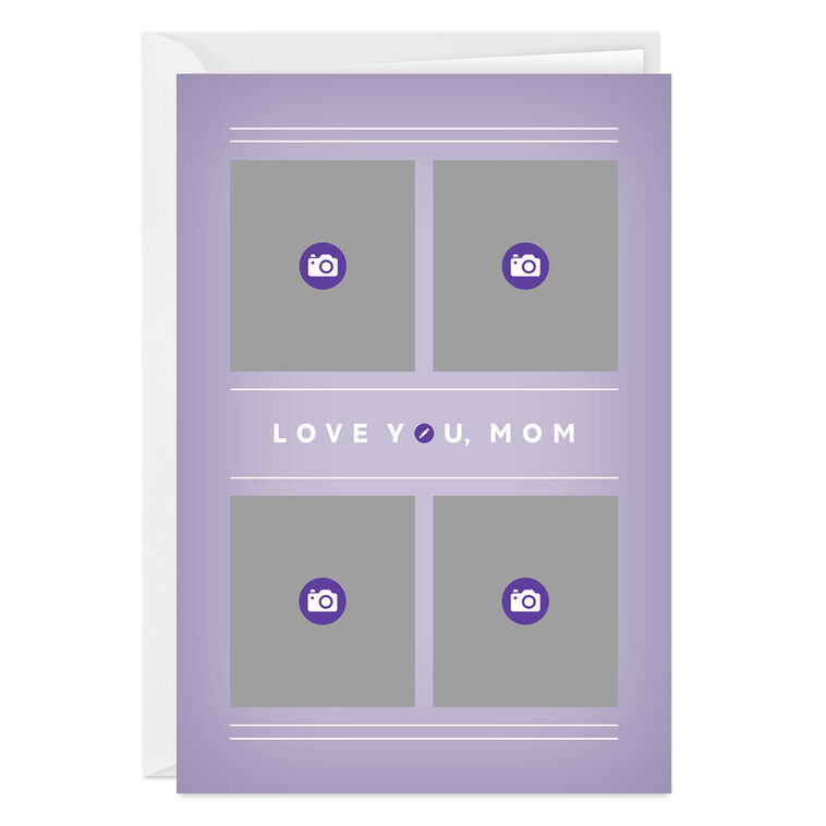 Photo Frames on Purple Custom Card, , large image number 3