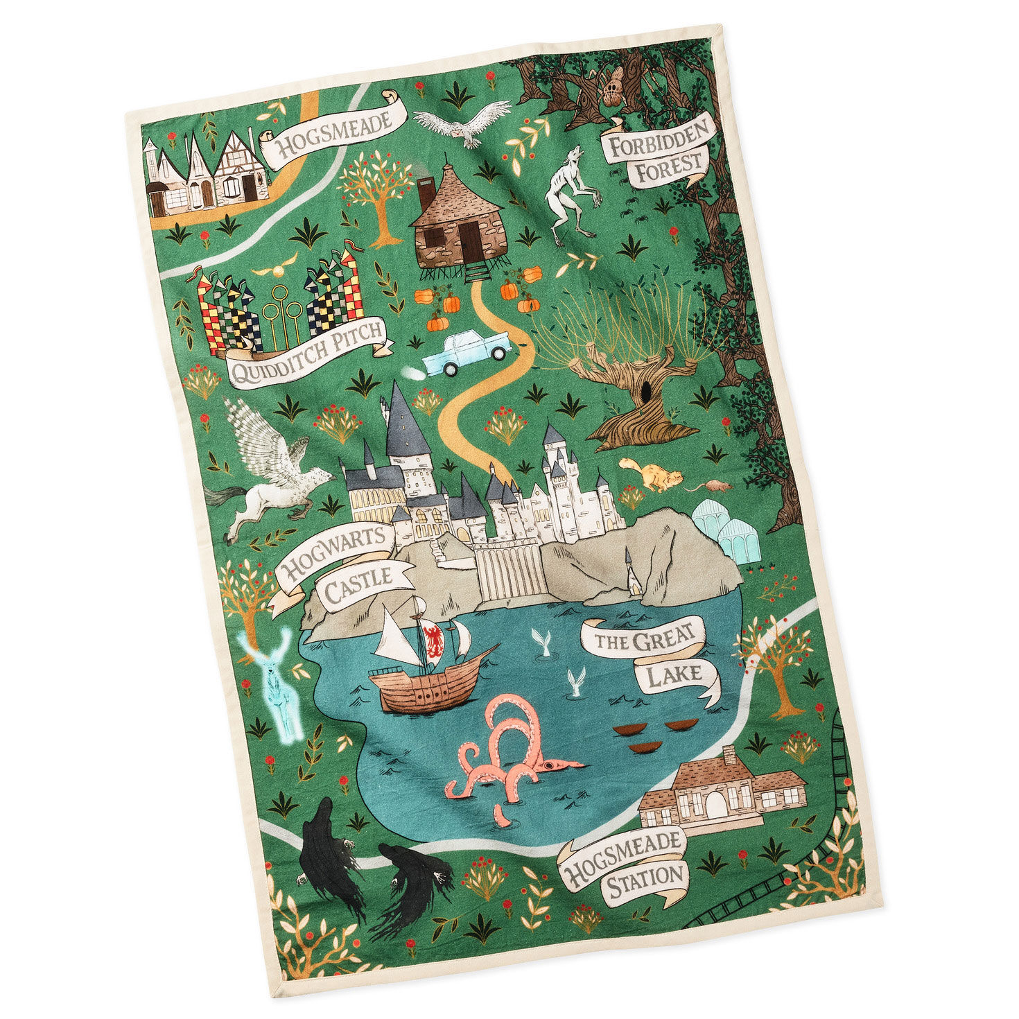 Harry Potter Map Kitchen Towel front flat image number 2