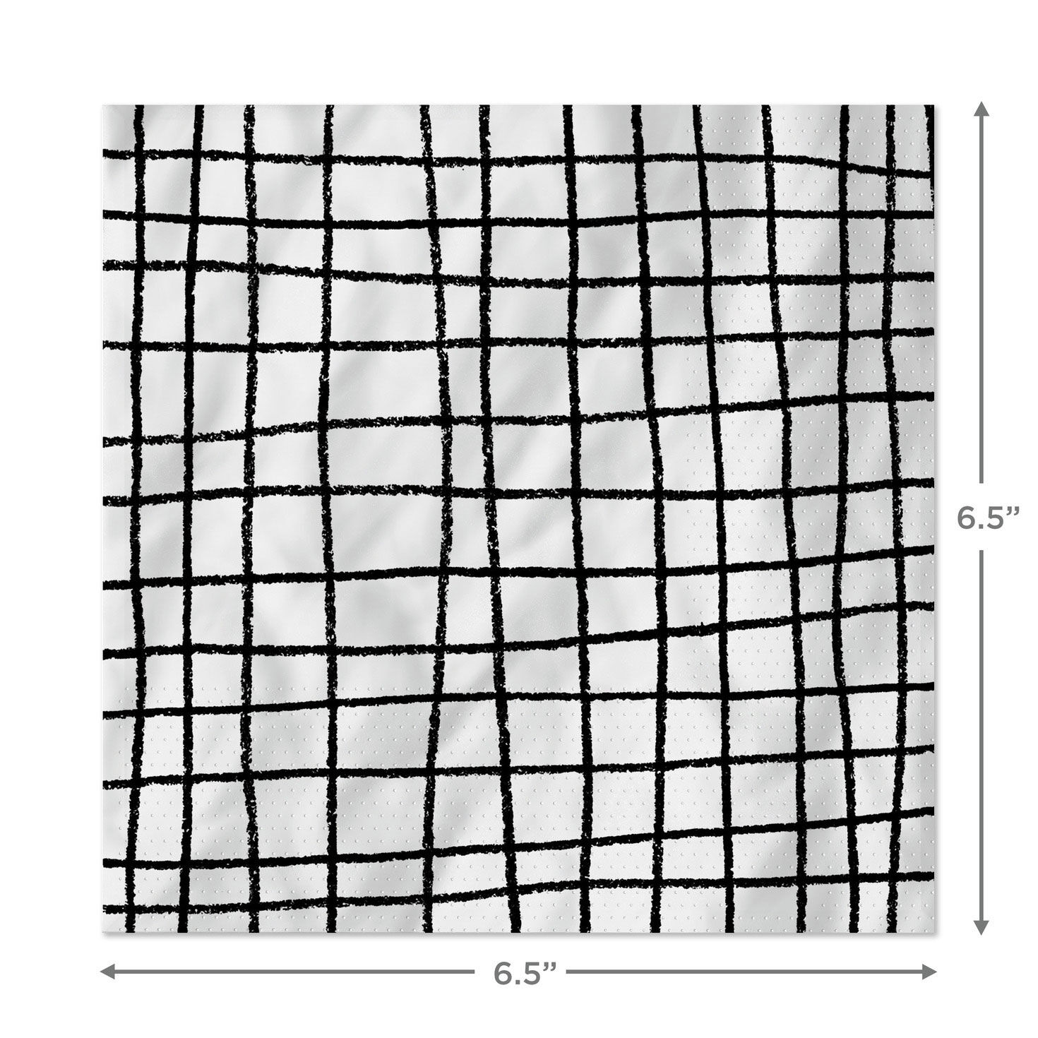 Black and White Grid Dinner Napkins, Set of 16 for only USD 4.99 | Hallmark