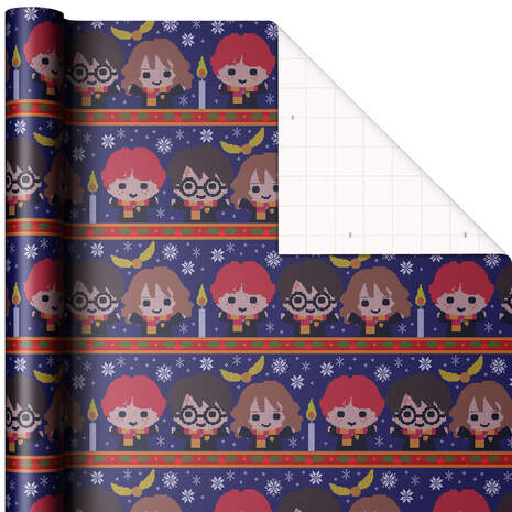 Harry Potter™ Christmas Wrapping Paper Jumbo Roll, 80 sq. ft., , large