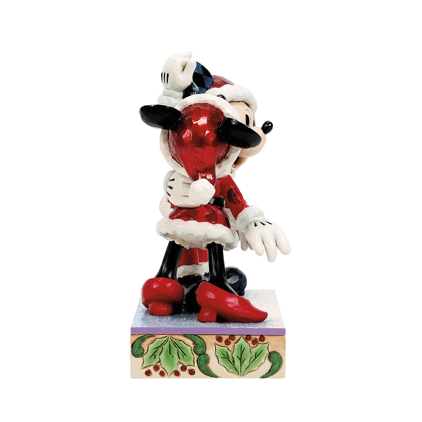 Jim Shore Mickey and Minnie Mistletoe Statue side image number 4