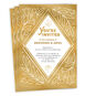 Gold White Diamond Personalized Wedding Invitation front fanned image number 1