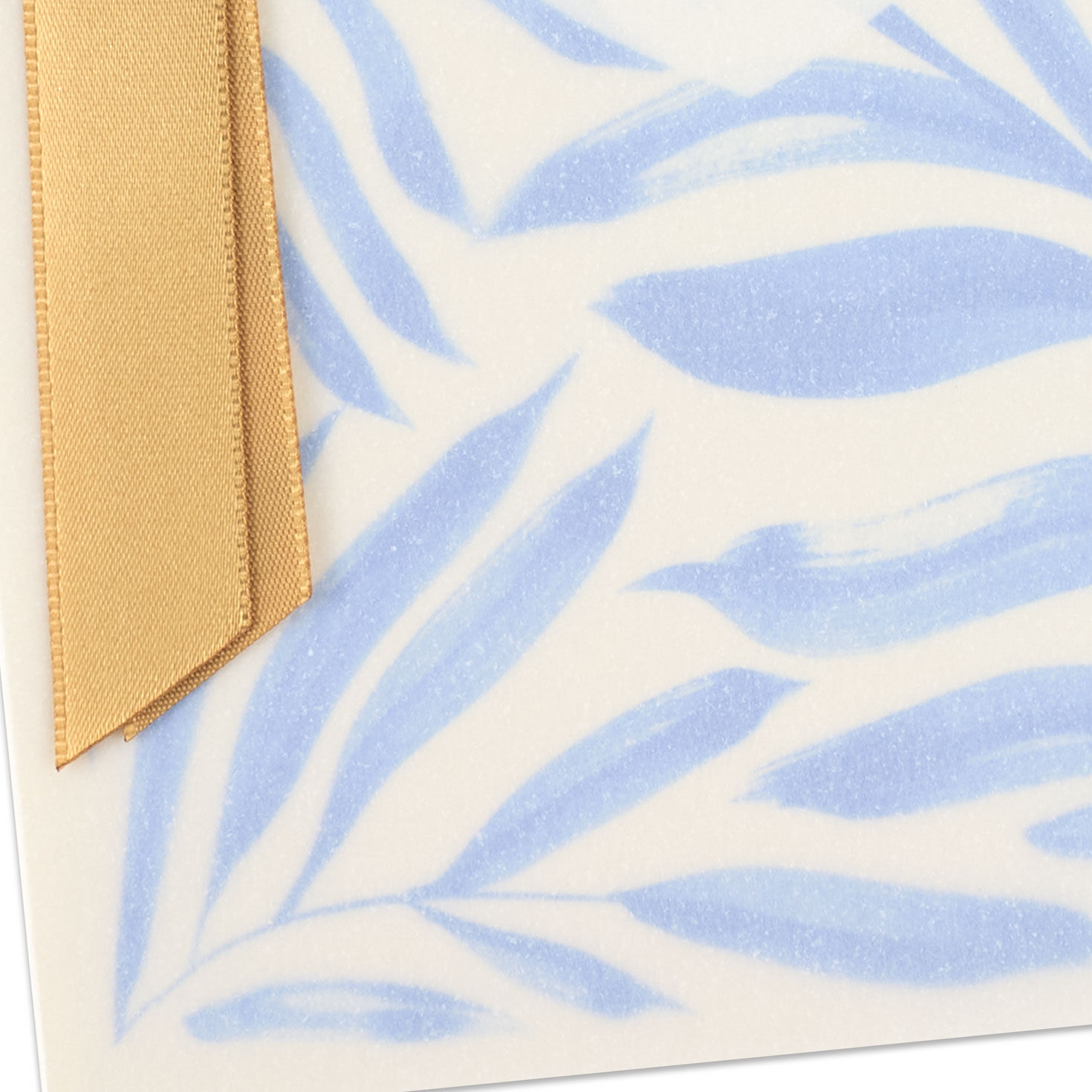 Blue Painted Leaves Husband Birthday Card Card Front Detail image number 6