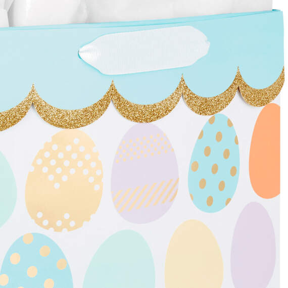 13" Easter Egg Large Gift Bag With Tissue, , large image number 4