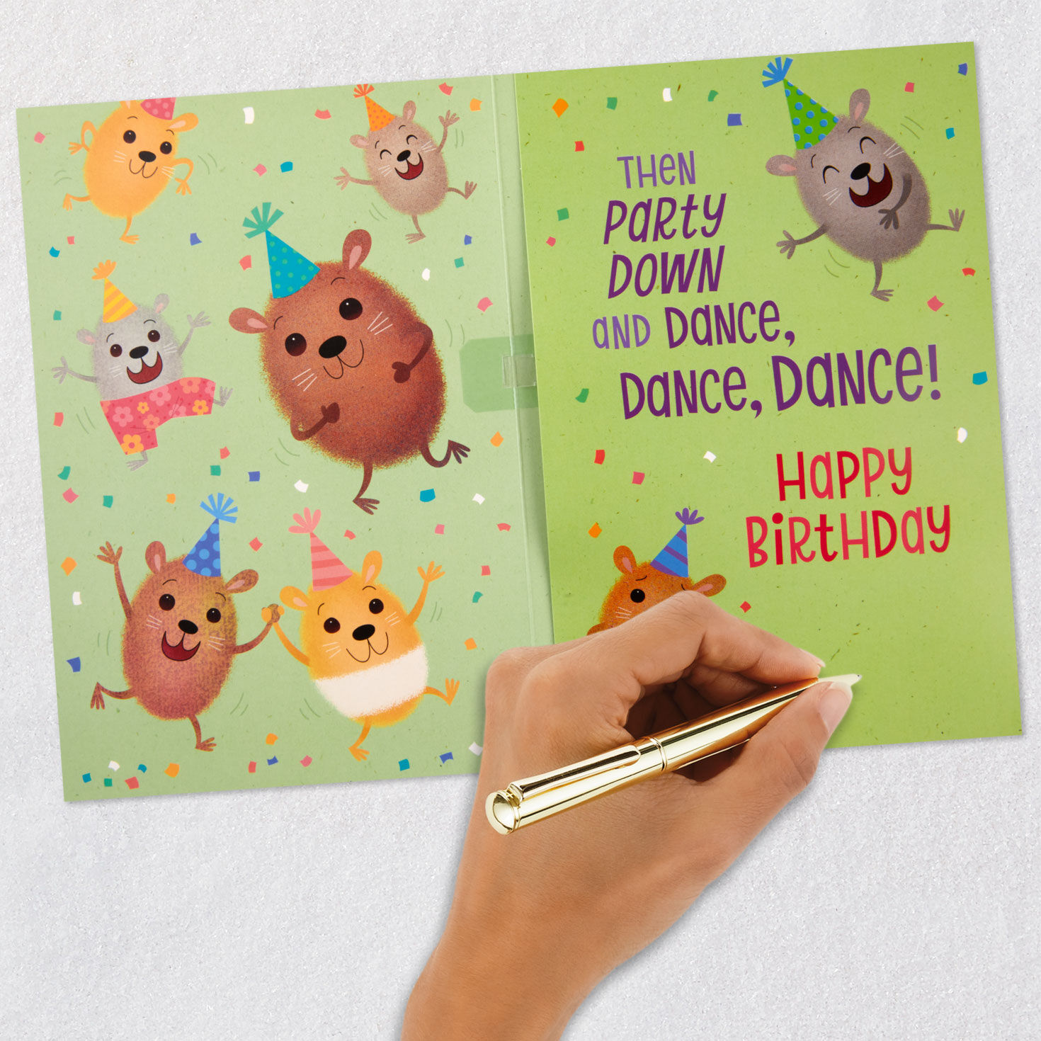 Hamster Dance Funny Musical Card for Kids Signing card image number 6