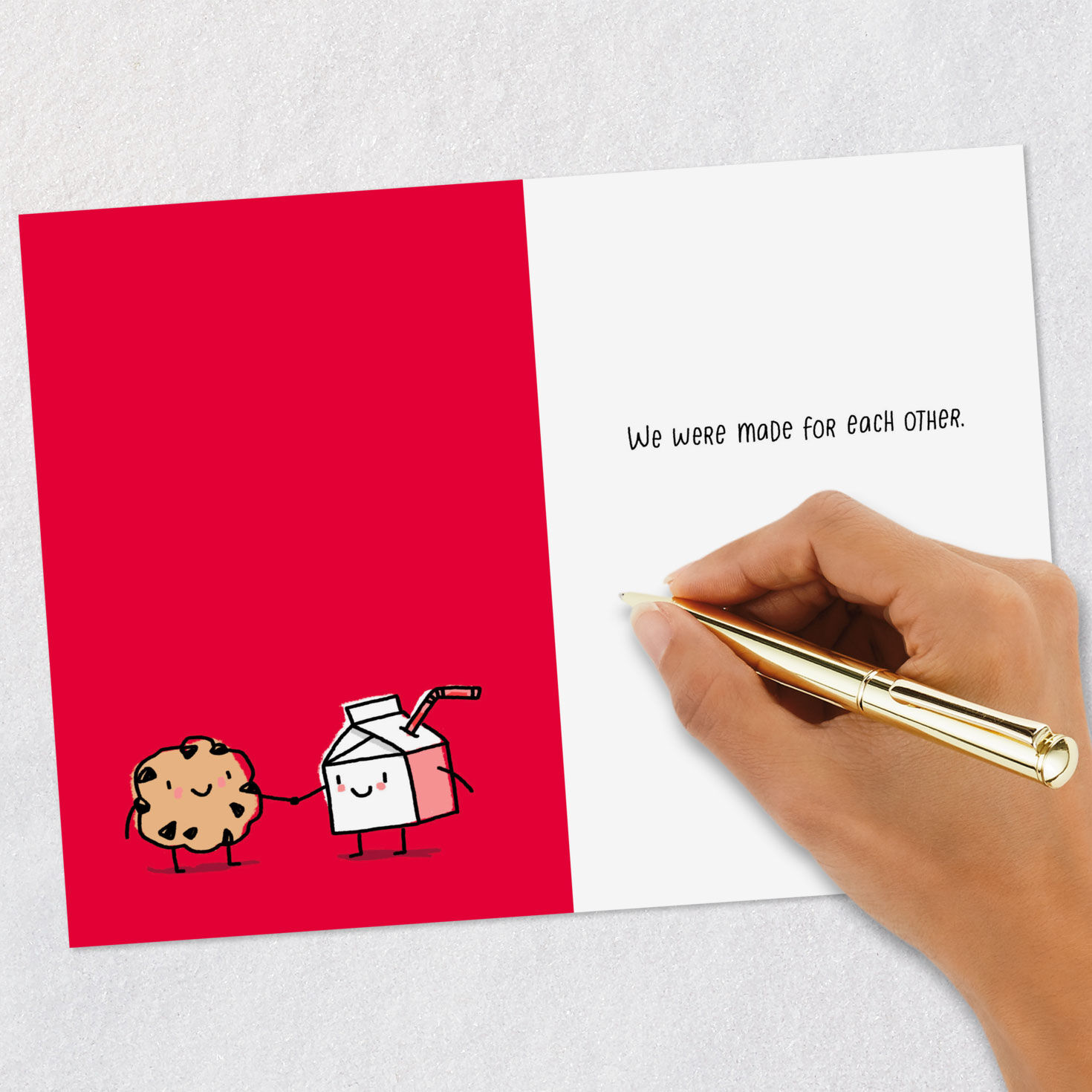 Milk Box and Cookie Valentines Day Card Signing card image number 6