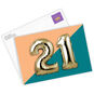 21st Balloons Custom Birthday Card, , large image number 2