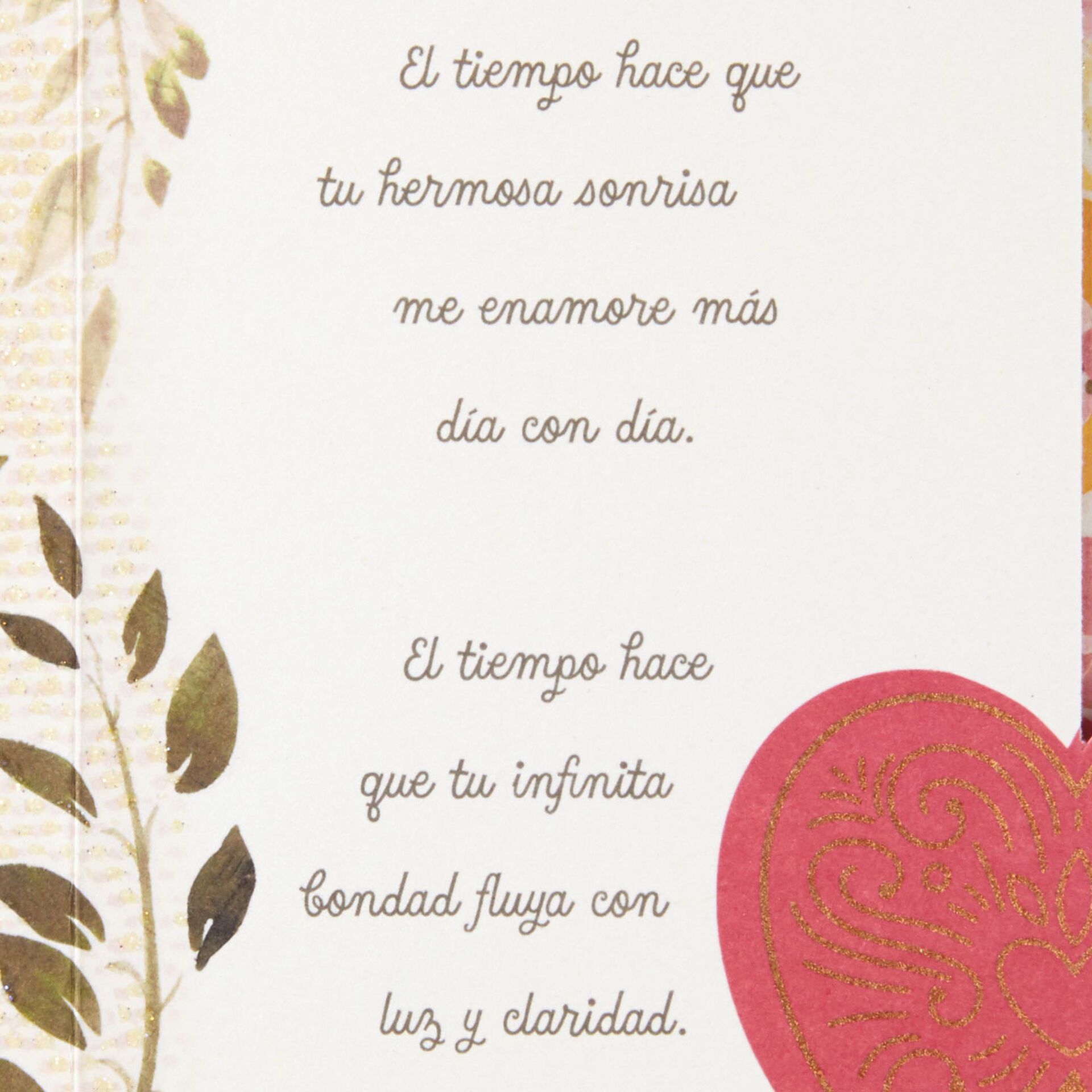 Time Makes You More Beautiful Spanish-Language Wife Birthday Card