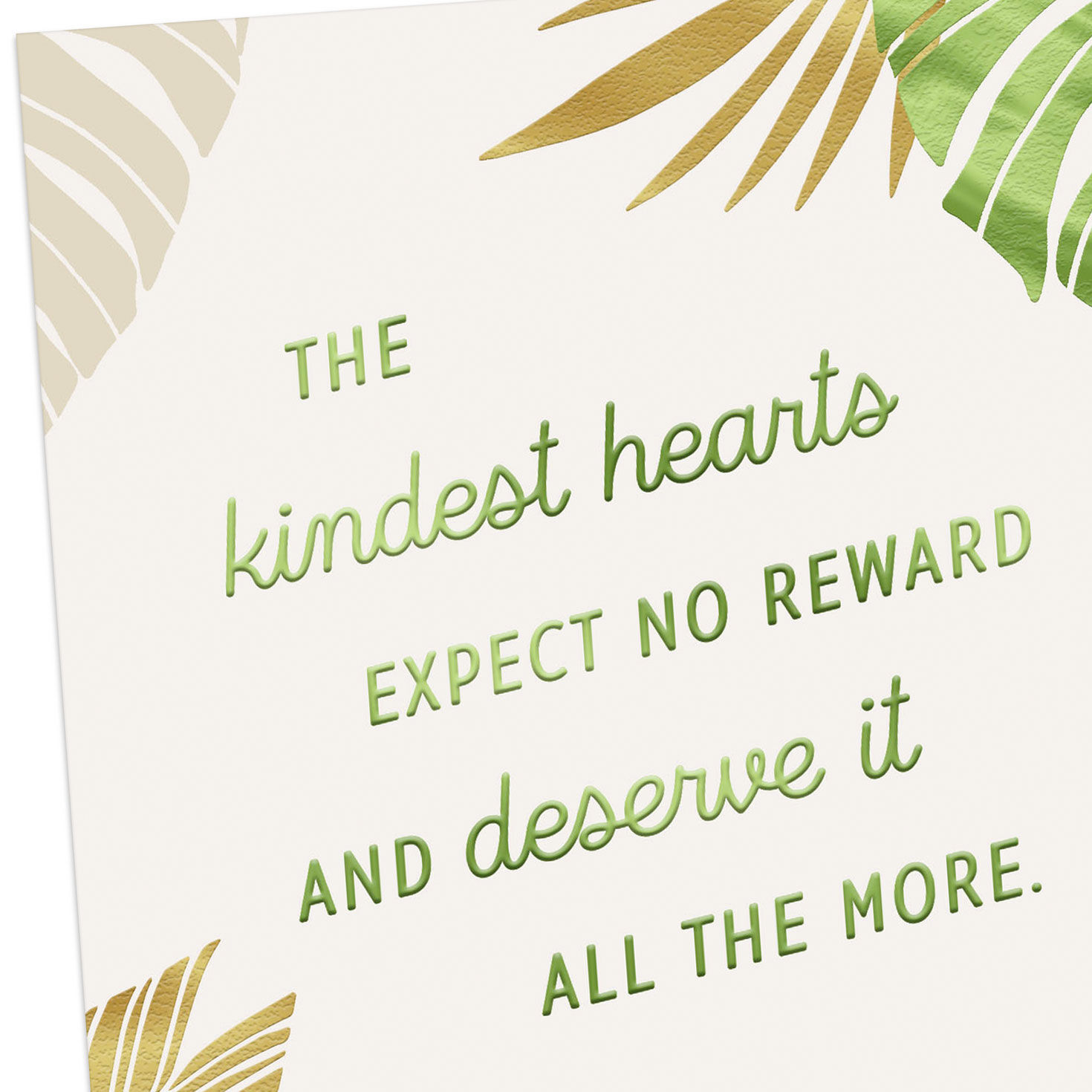 Tropical Leaves Thank-You Card Card Front Detail image number 4