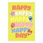 Happy Day With Balloons Personalized Congrats Card front image number 2