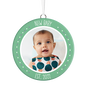 New Baby Personalized Text and Photo Ceramic Ornament, , large image number 4