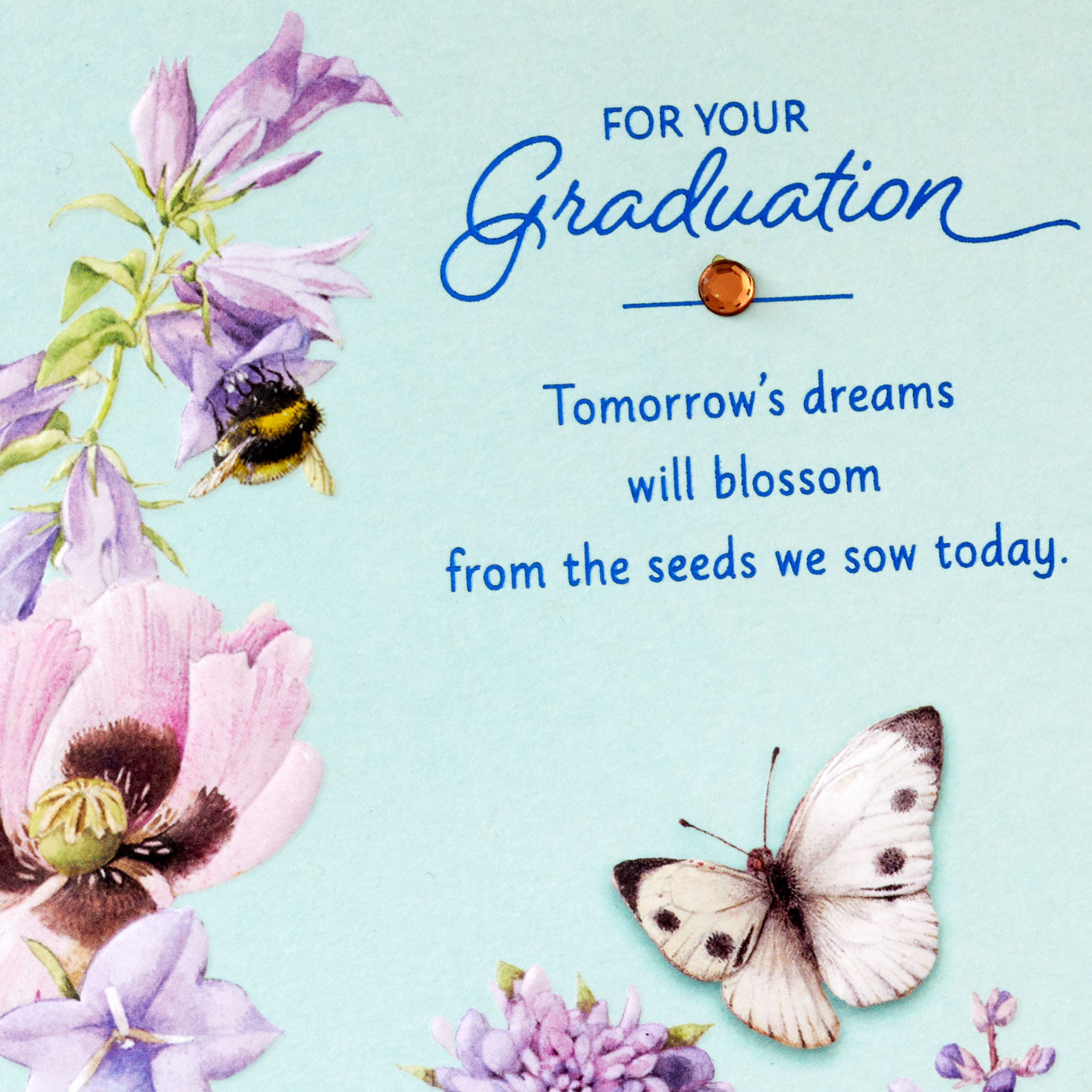 Marjolein Bastin Floral Butterfly Graduation Card Card Front Detail image number 4