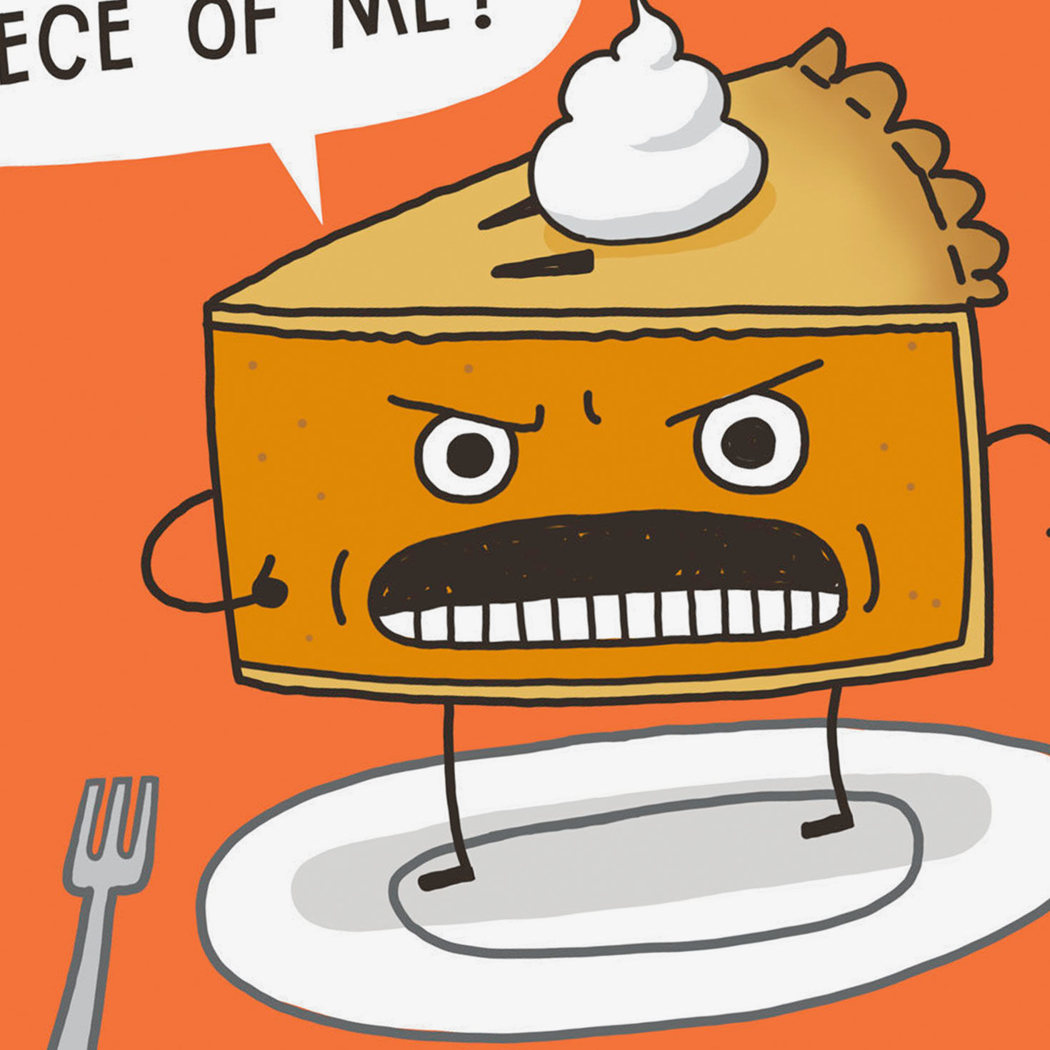 You Want a Piece of Me Pie Funny Thanksgiving Card, , large image number 4