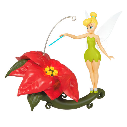 Disney Tinker Bell Pixie-Dusted Poinsettia Ornament, 