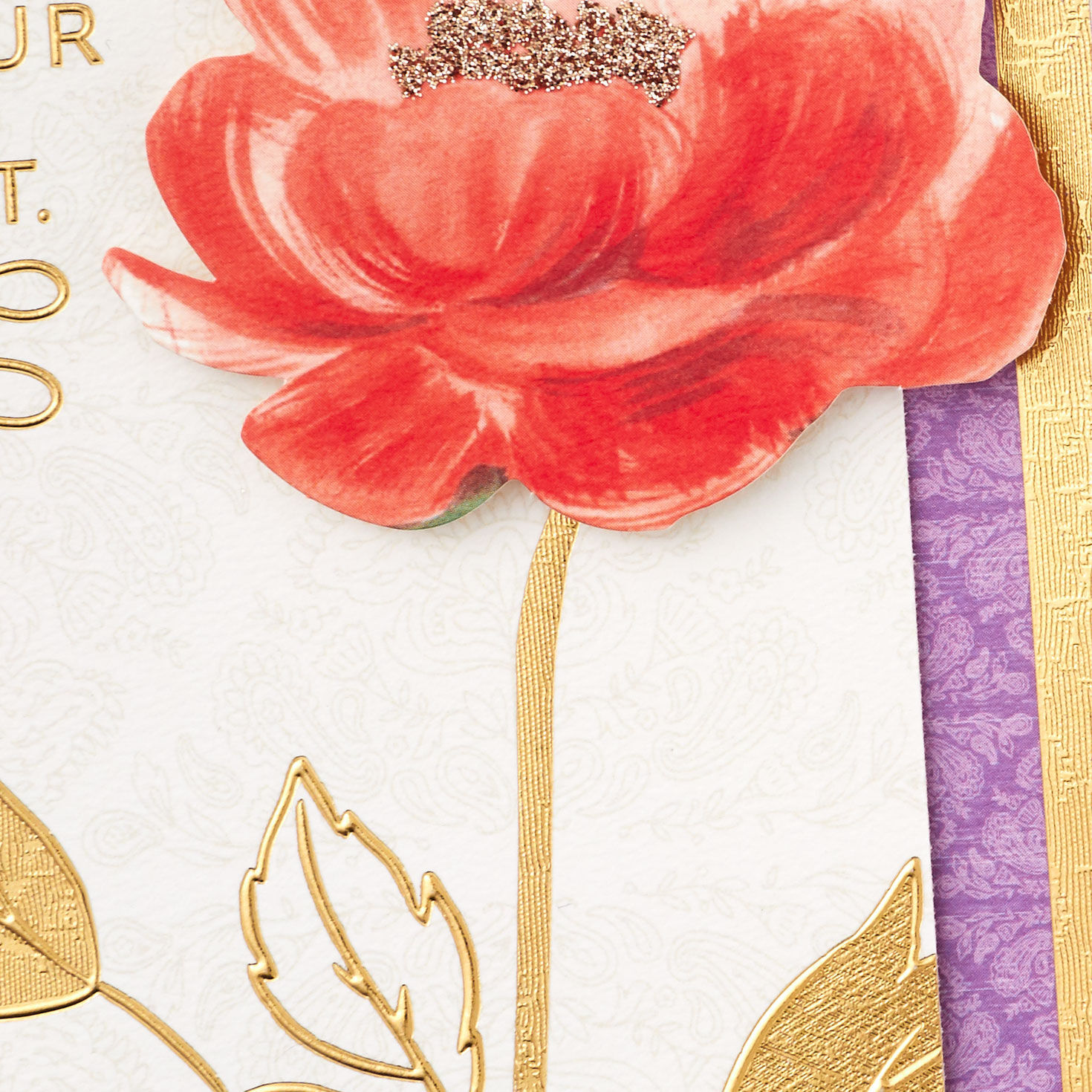 3D Flower Mom Mother's Day Card Card Front Detail image number 4