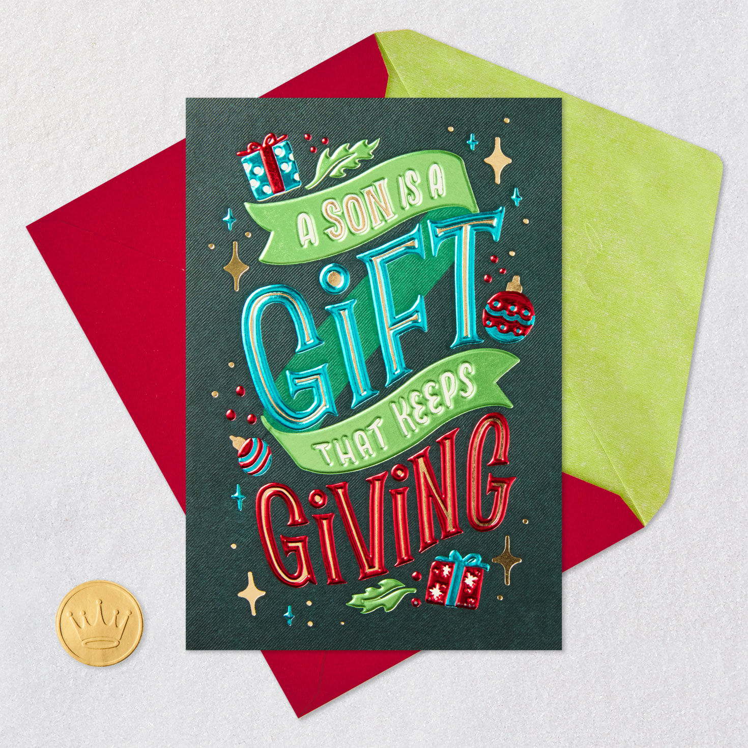 You're a Gift That Keeps Giving Christmas Card for Son for only USD 6.99 | Hallmark