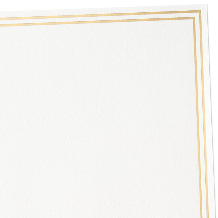 Double Gold Border Stationery Set, Box of 20, , large image number 2