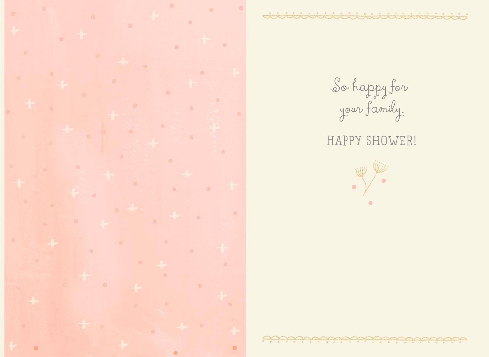 Moms-to-Be Swans Baby Shower Card