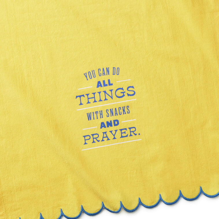 Snacks and Prayers Kitchen Towel closeup view image number 4