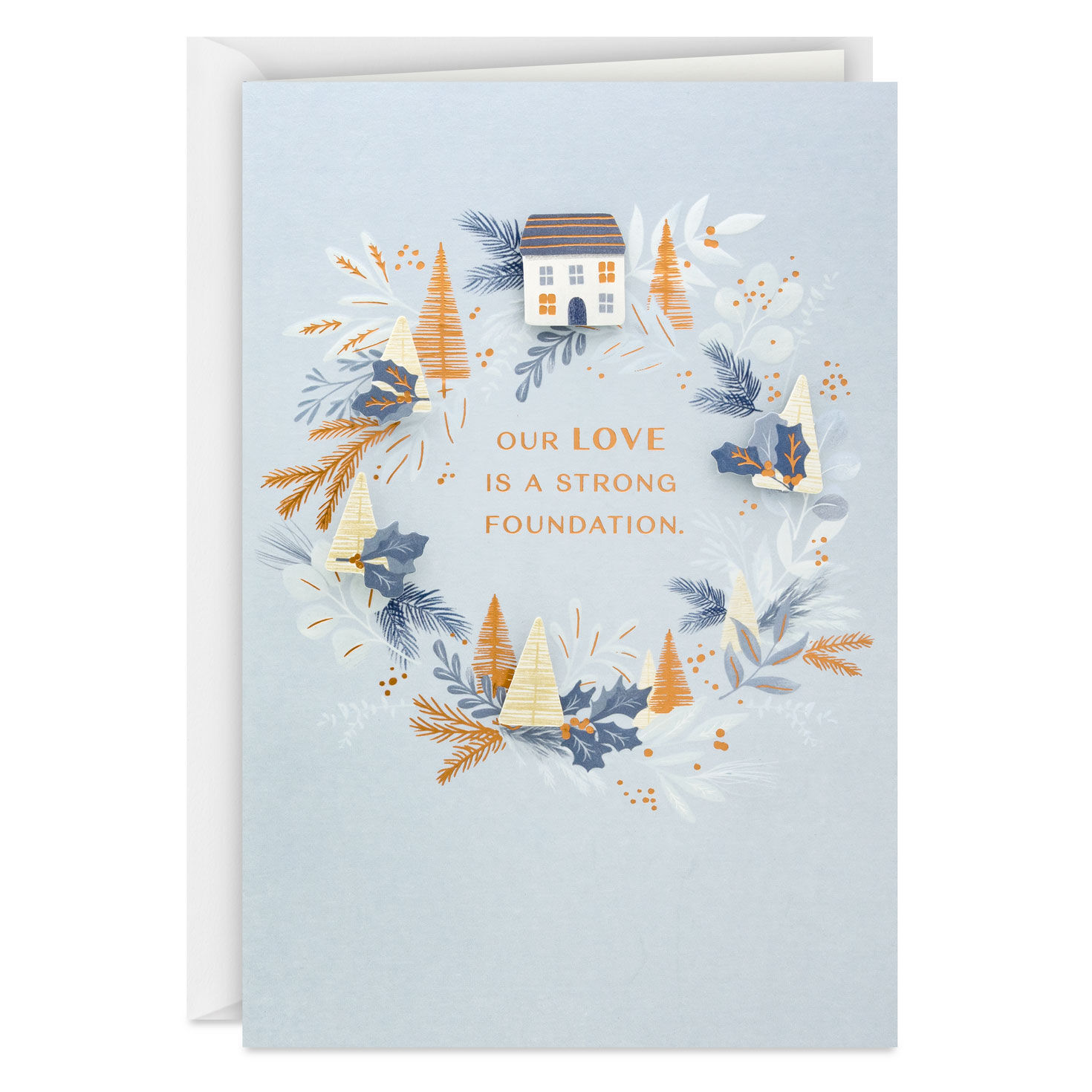 Every Day Is Better Because We Have Love Romantic Christmas Card