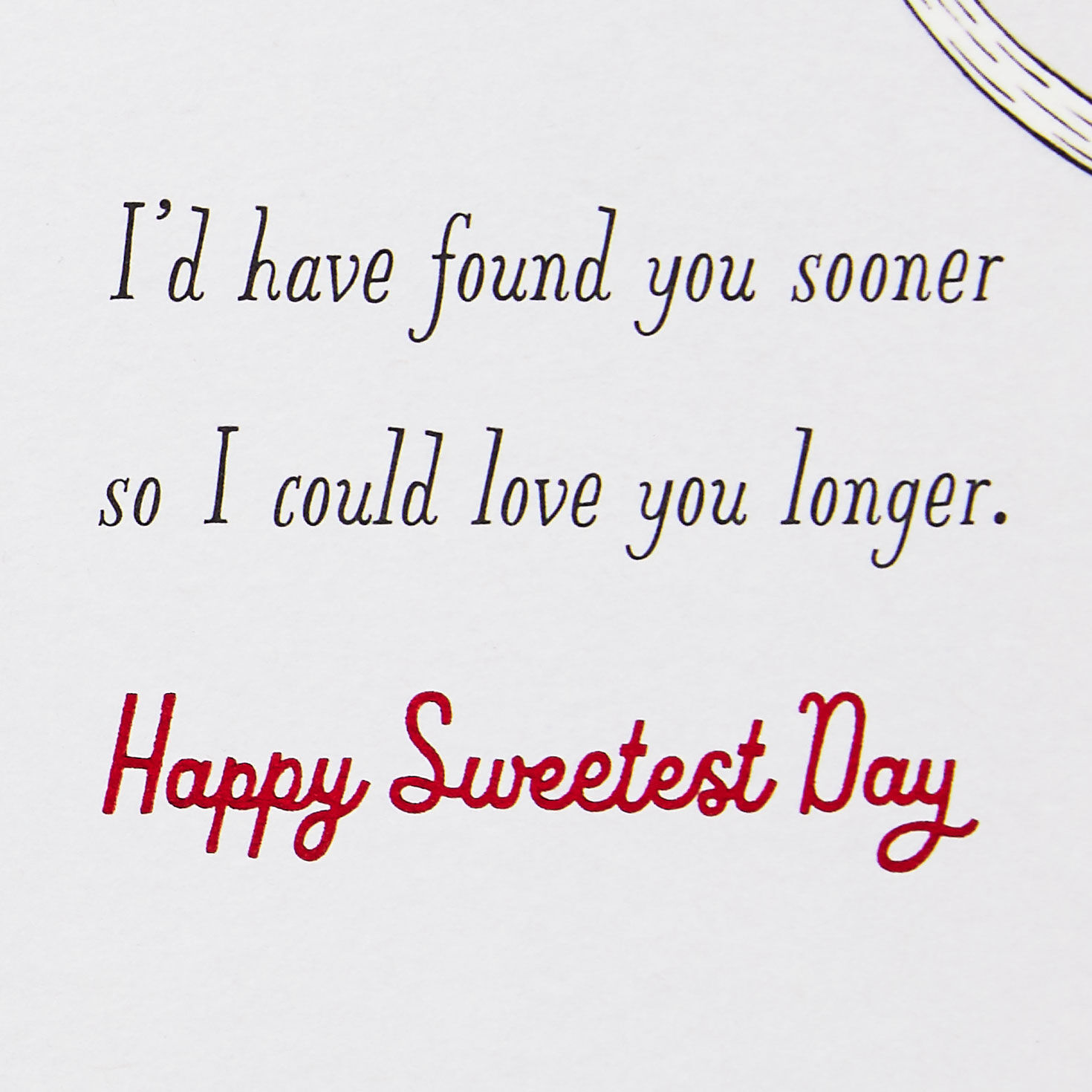 Black Sloth Red Hearts Sweetest Day Love Card Sentiment image number 2
