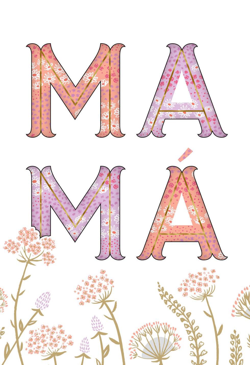 Field of Flowers Spanish-Language Mother's Day Card
