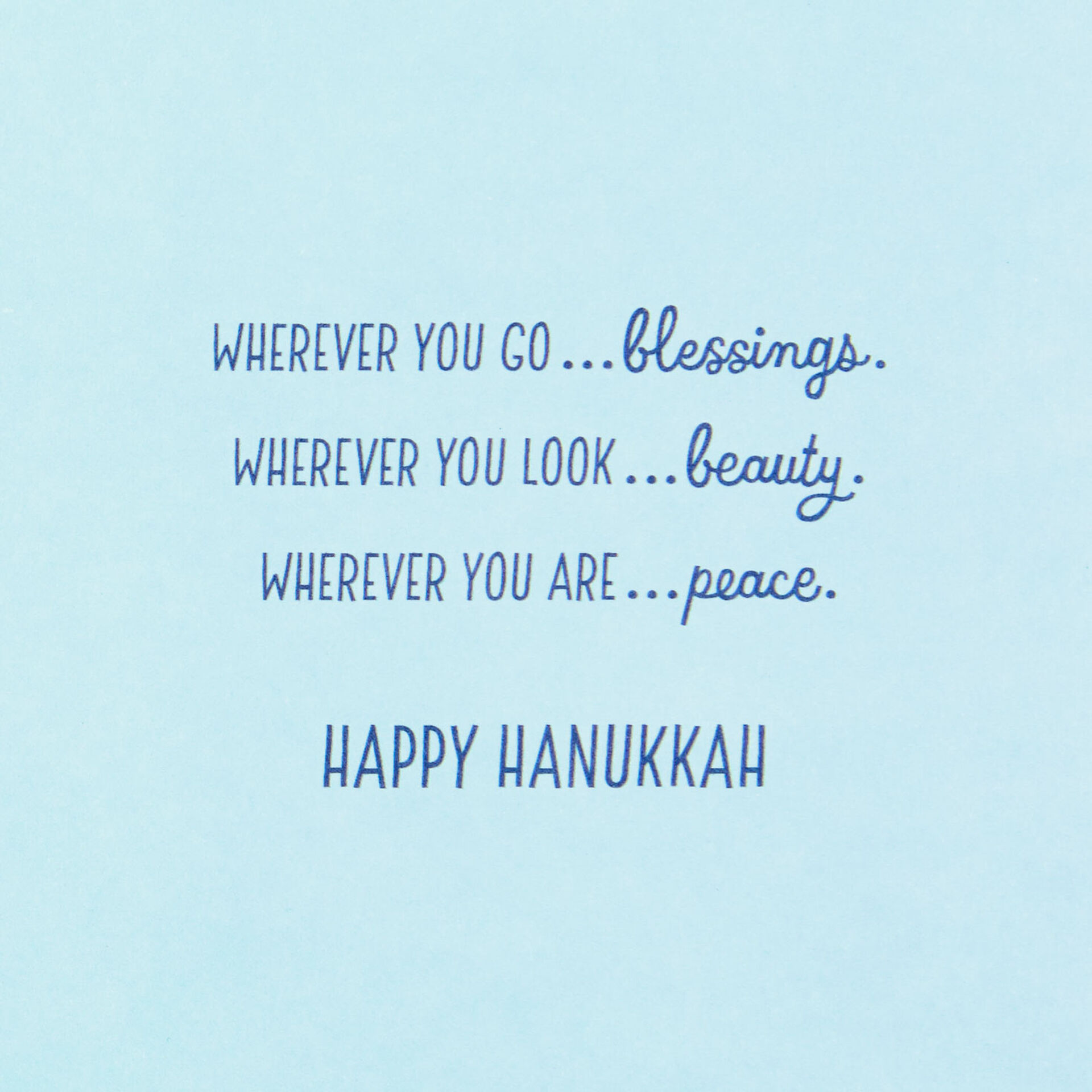 Star Of David Blessings Beauty And Peace Hanukkah Card Greeting Cards Hallmark