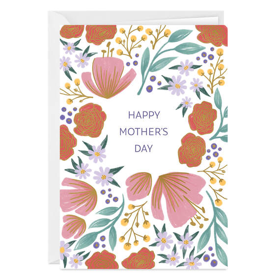 You are Appreciated Floral Folded Photo Card, , large image number 1