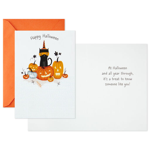 Cute Halloween Icons Assorted Halloween Cards, Pack of 8, 
