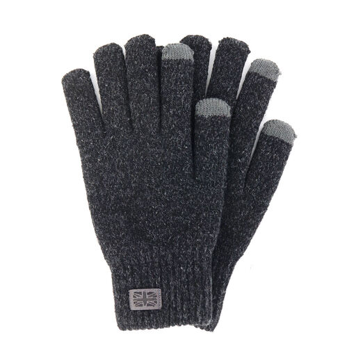 Britt’s Knits Black Men's Touch Screen Gloves, 